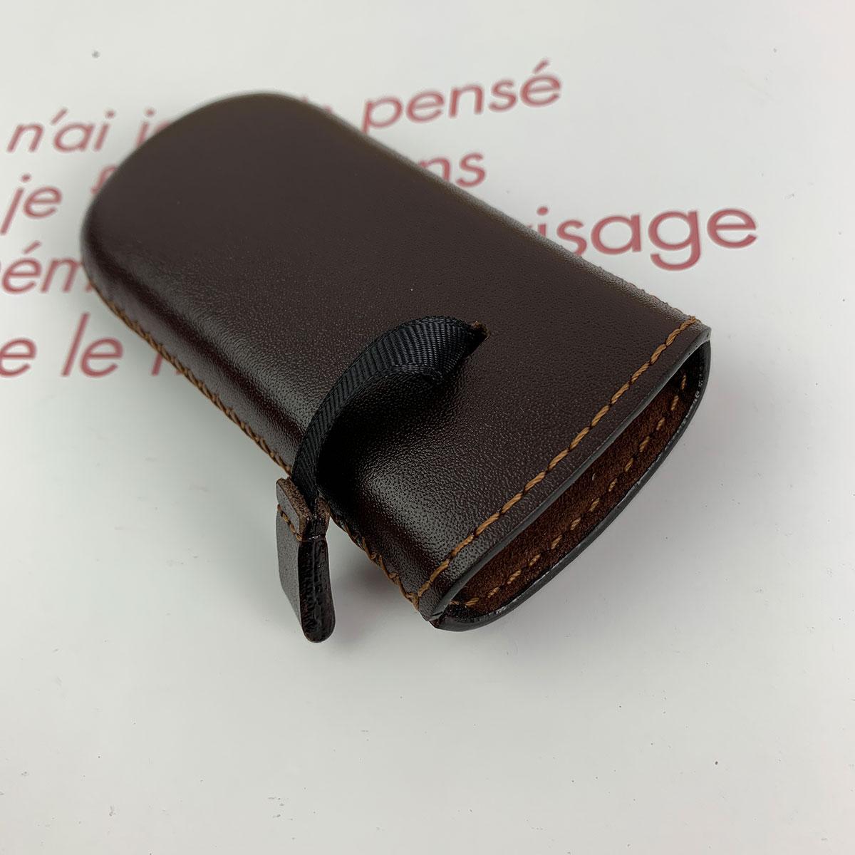 Bao da 6700 - da bò thật - handmade - màu nâu MC227
