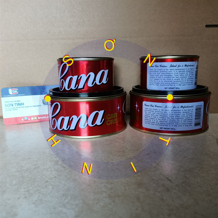 Sáp đánh bóng sơn xe cana car cream 100g, 200g