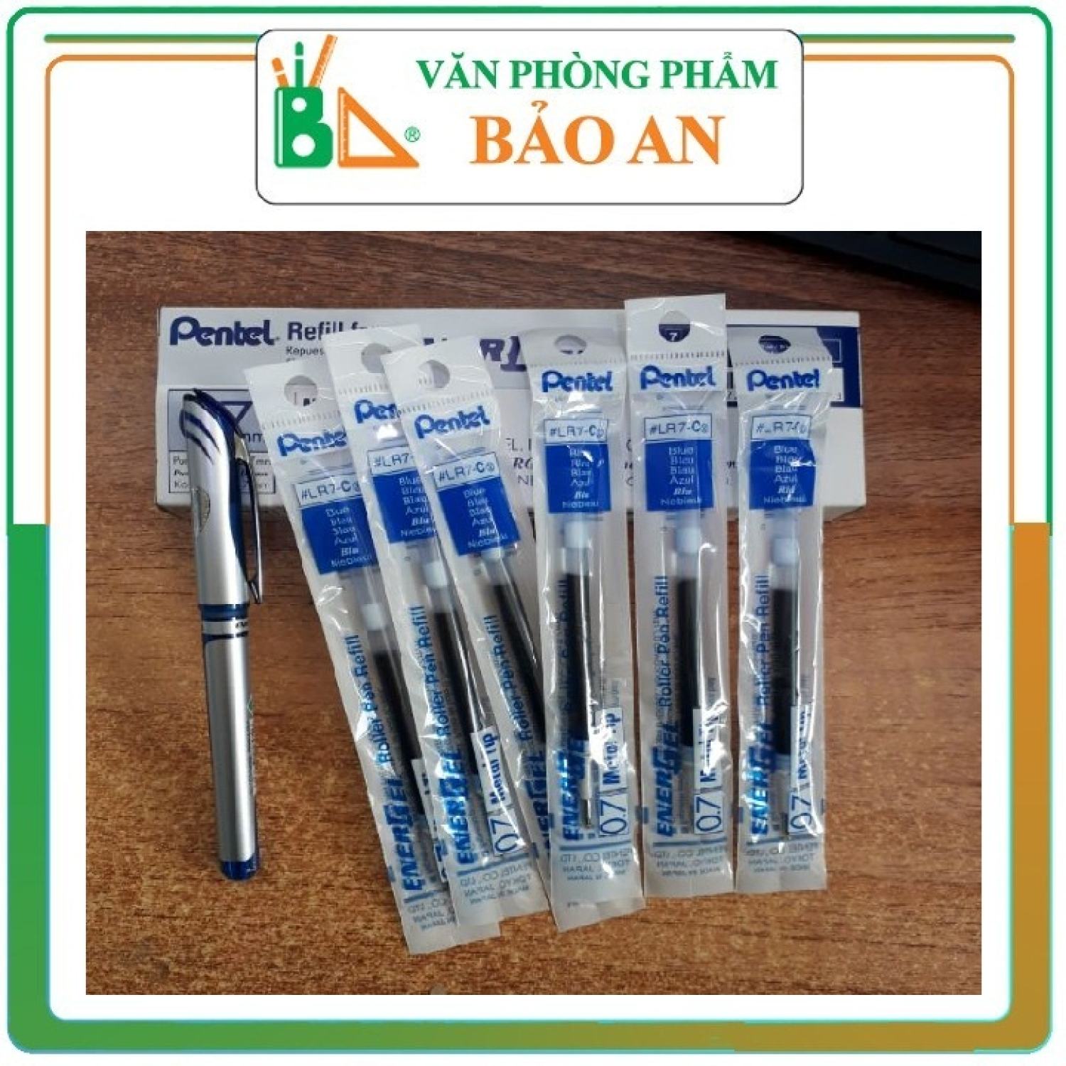 Combo 1 bút ký pentel BL57 - kèm 1 hộp ruột - chính hãng Pentel hàng Nhật Bản