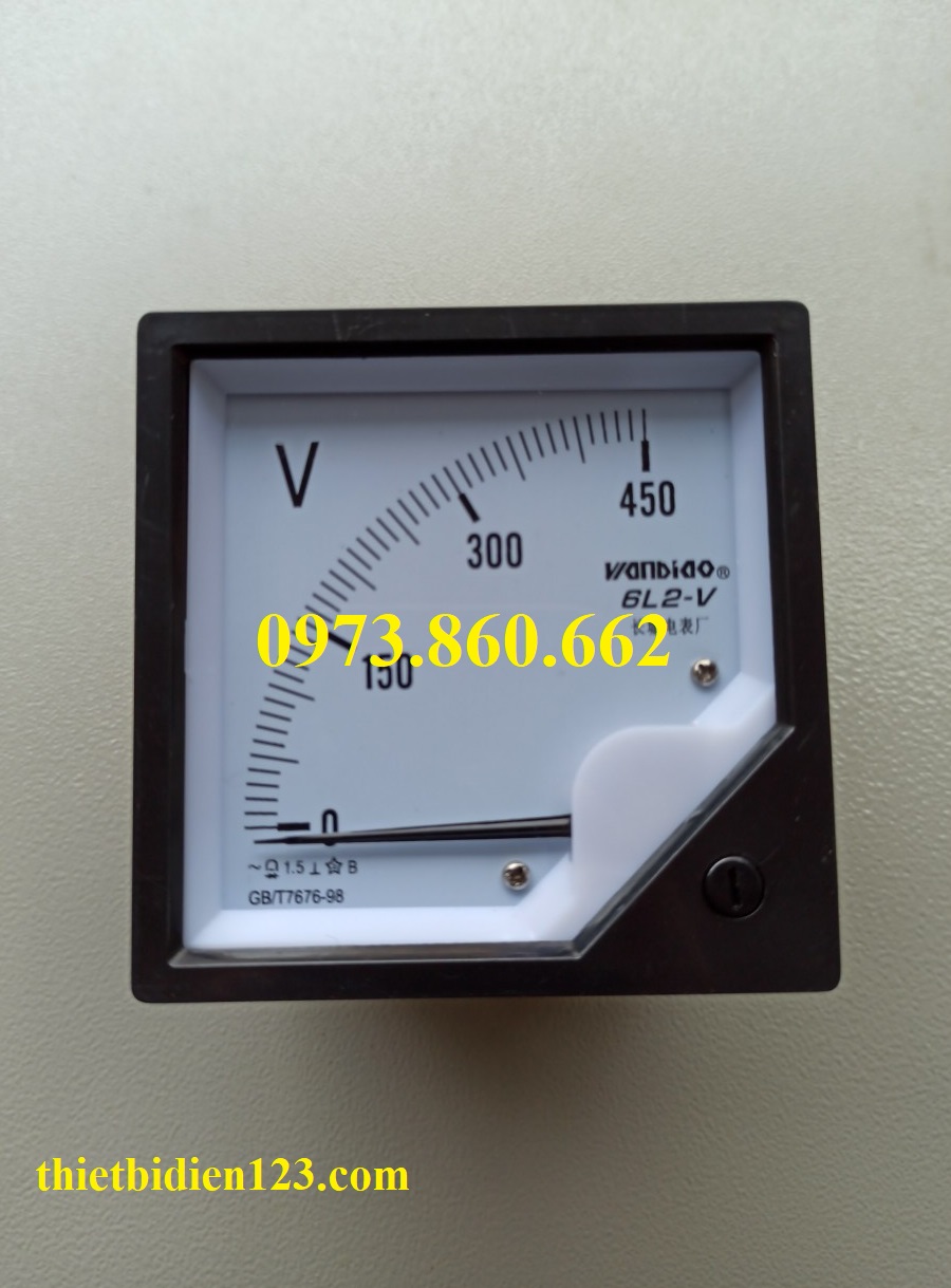 Đồng hồ đo  vôn - Ampe 6L2 - Phụ kiện lắp đặt tủ điện