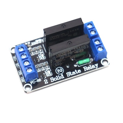 Mạch 2 relay rắn ssr 12vdc , Module relay ssr 12vdc