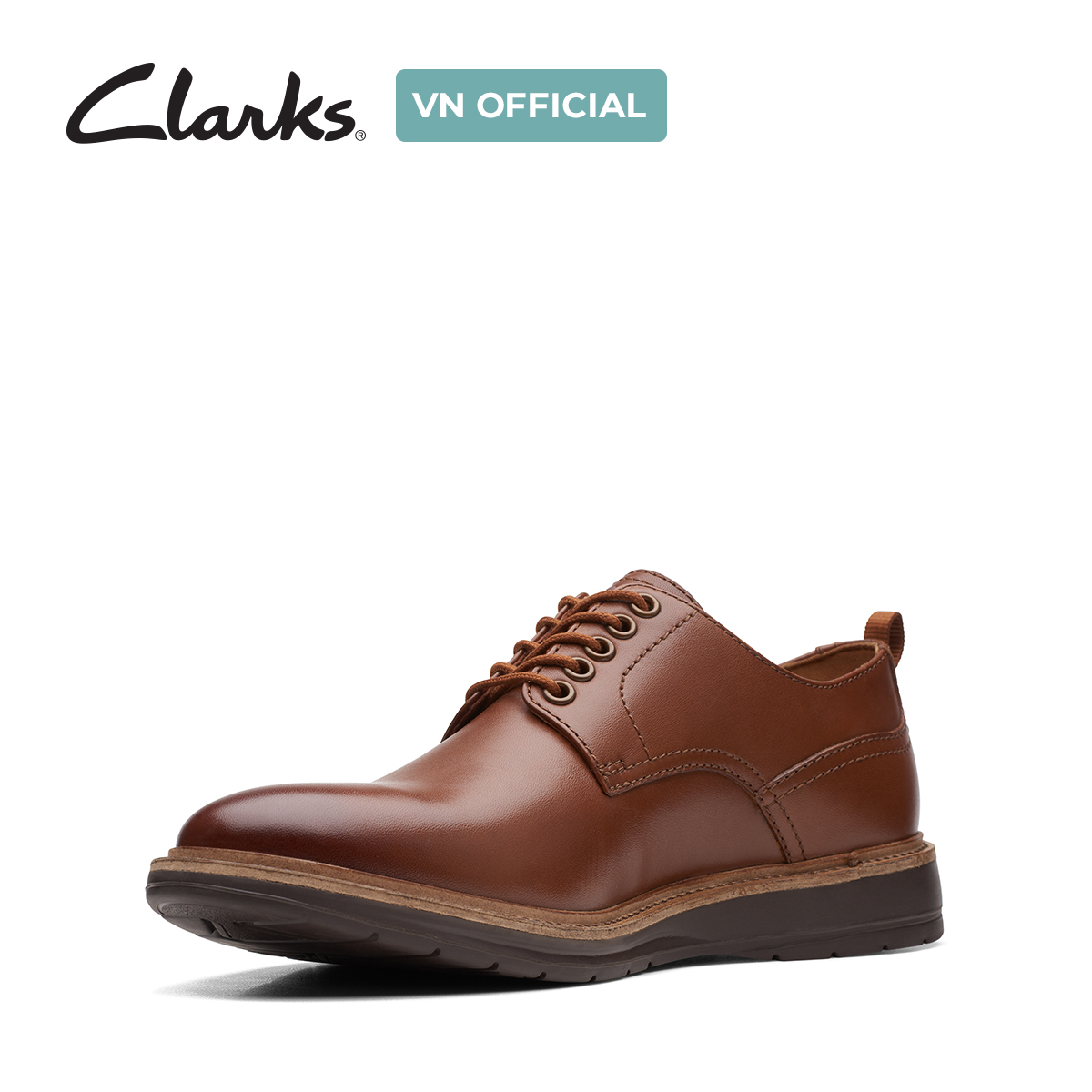 Giày Buộc Dây Da Nam Clarks - Chantry Walk