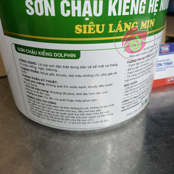 Sơn chậu Kiềng, cảnh DOLPHIN hệ nước LON 5kg