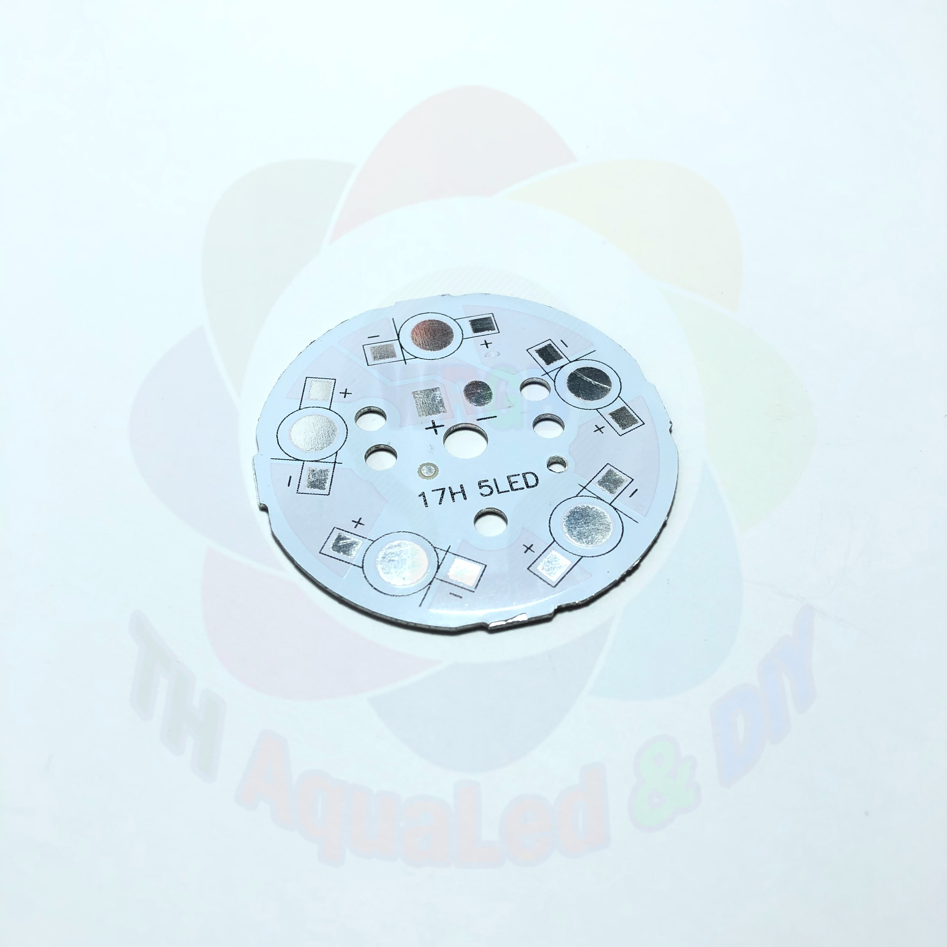 Mạch 5 LED luxeon đế mạch 5 vị trí sử dùng nguồn 15Volt cho chip LED Luxeon mạch chuẩn dày tối ưu hóa điện năng tiêu thụ