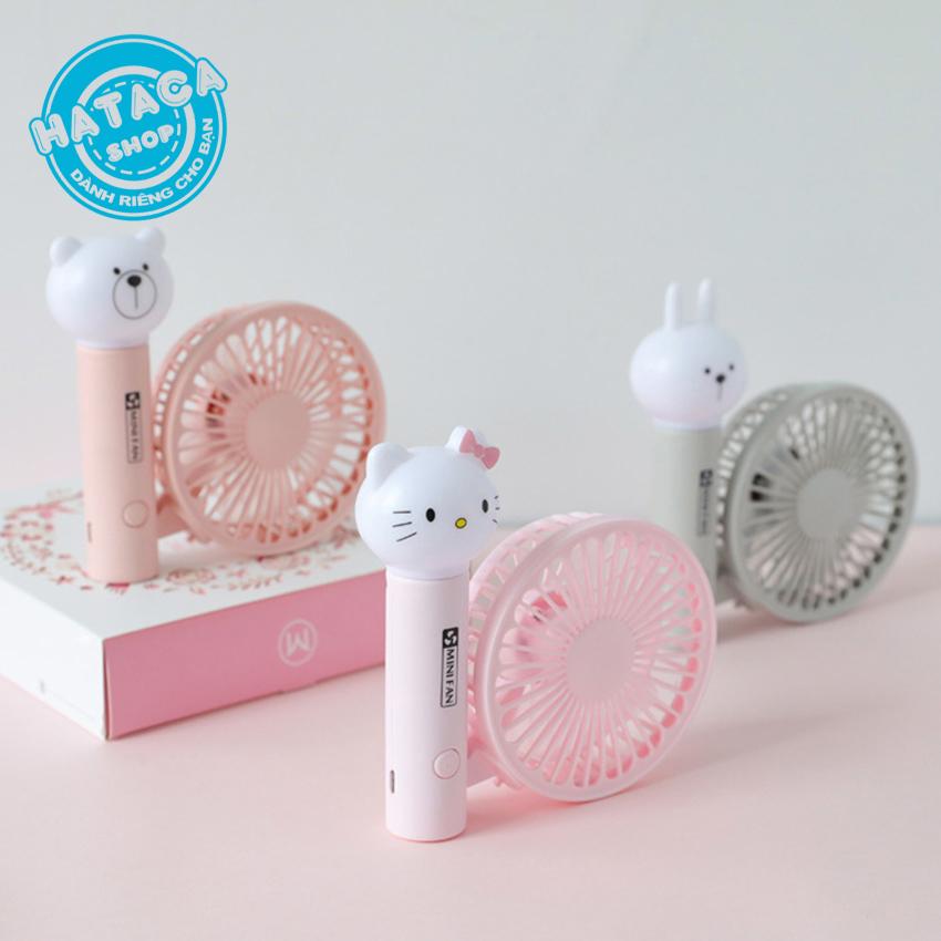Quạt cầm tay mini siêu cute kiêm Lightstick, quat, quat mini