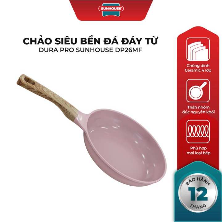 Chảo siêu bền đá đáy từ Dura pro…