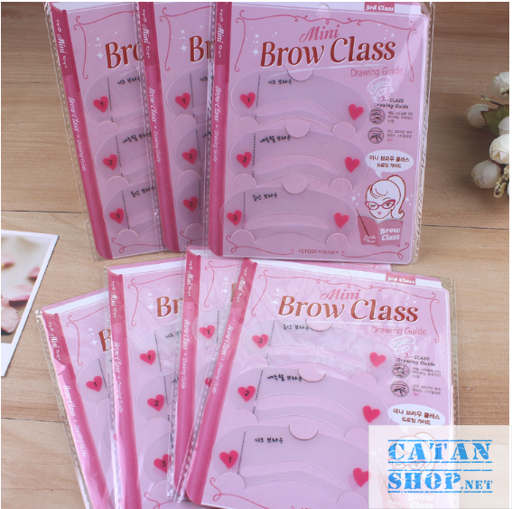 [HCM]SET 3 Khuôn Kẻ Chân Mày Siêu Xinh Hàn Quốc Mini Brow Class -GD296-khuonmaymini