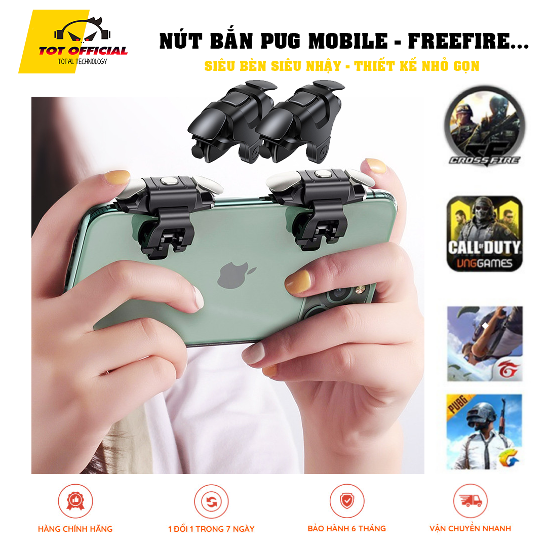 Nút bắn Pubg Mobile TOT011 Siêu bền, Siêu nhậy, Phụ kiện chơi game Mobile
