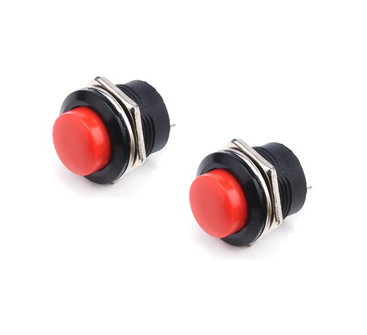Nút nhấn tròn 16mm R13-507 (nhấn nhả) - Xanh, đỏ