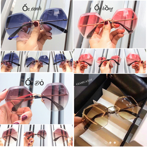 kính lục giác màu trà