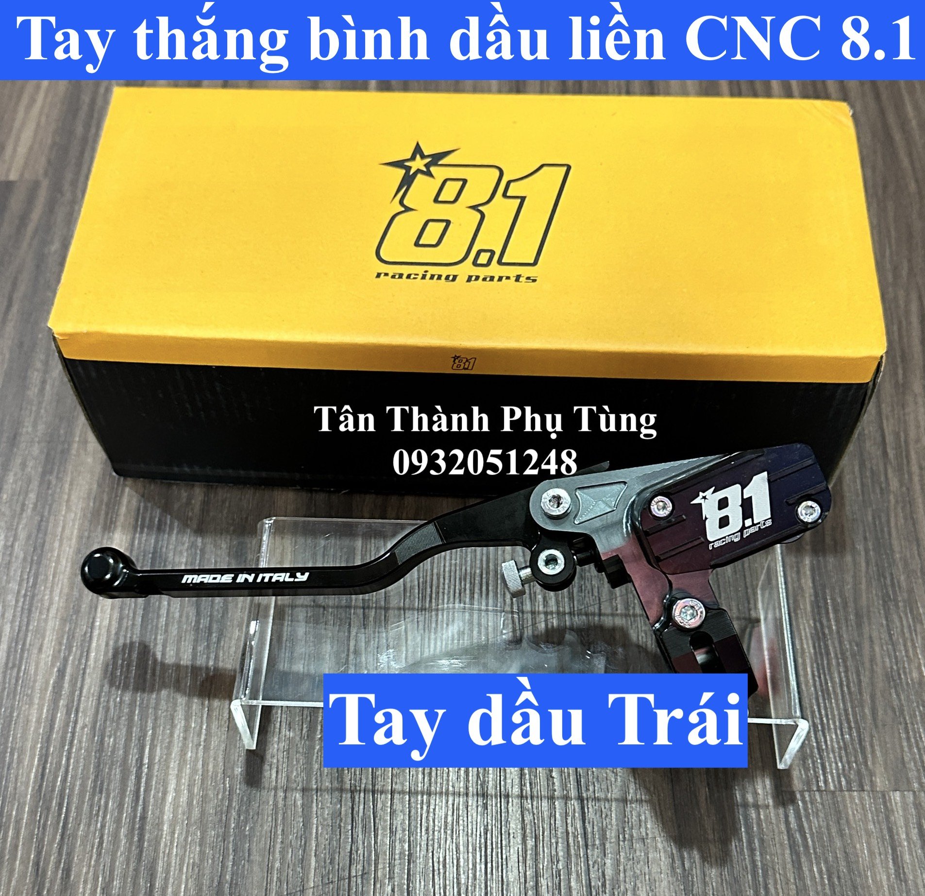Tay thắng bình dầu liền CNC 8.1