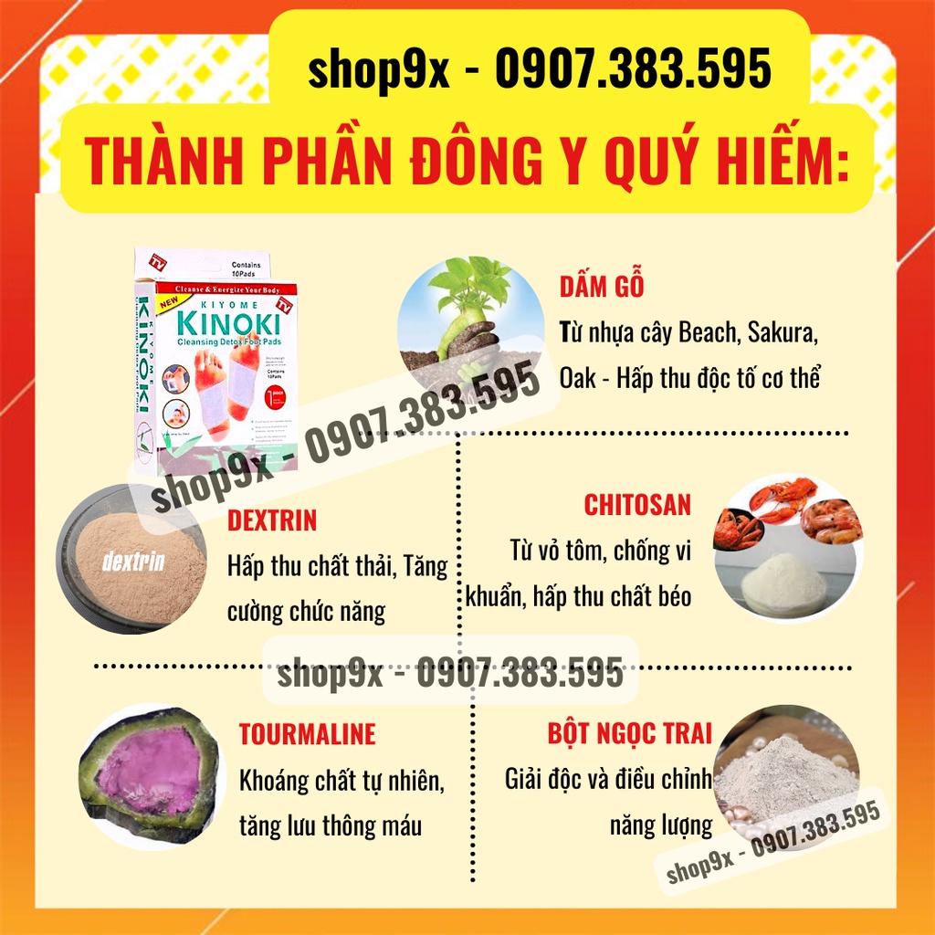 Miếng Dán Chân Thải Độc Nhật Bản Kinoki Detox Foot Patch
