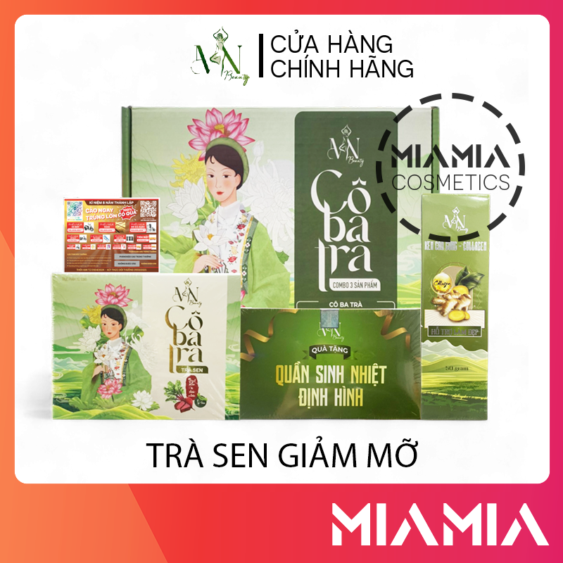 Trà sen giảm mỡ cô ba trà đông anh mn beauty group chính hãng 15 gói