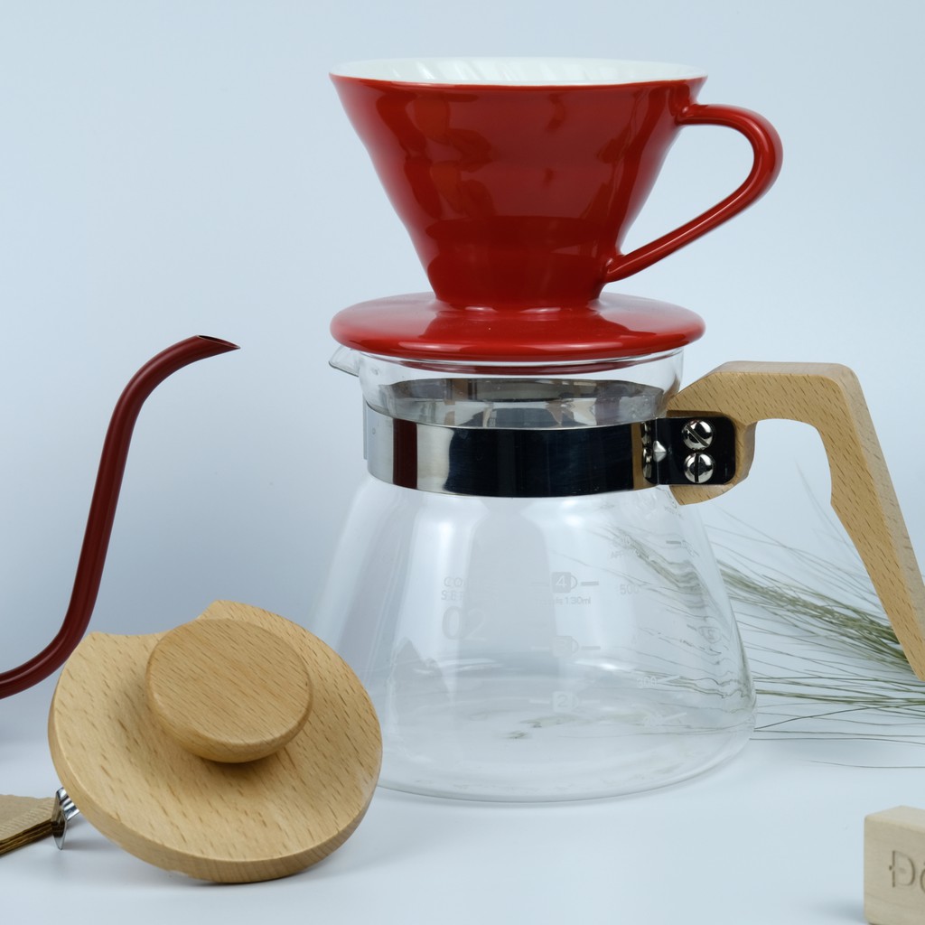 Phễu pha cà phê V60 bằng sứ đủ màu sắc kích thước