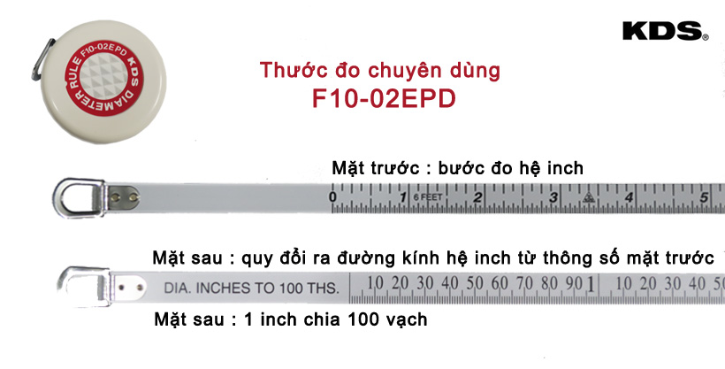 Thước đo đường kính 2m KDS Nhật Bản