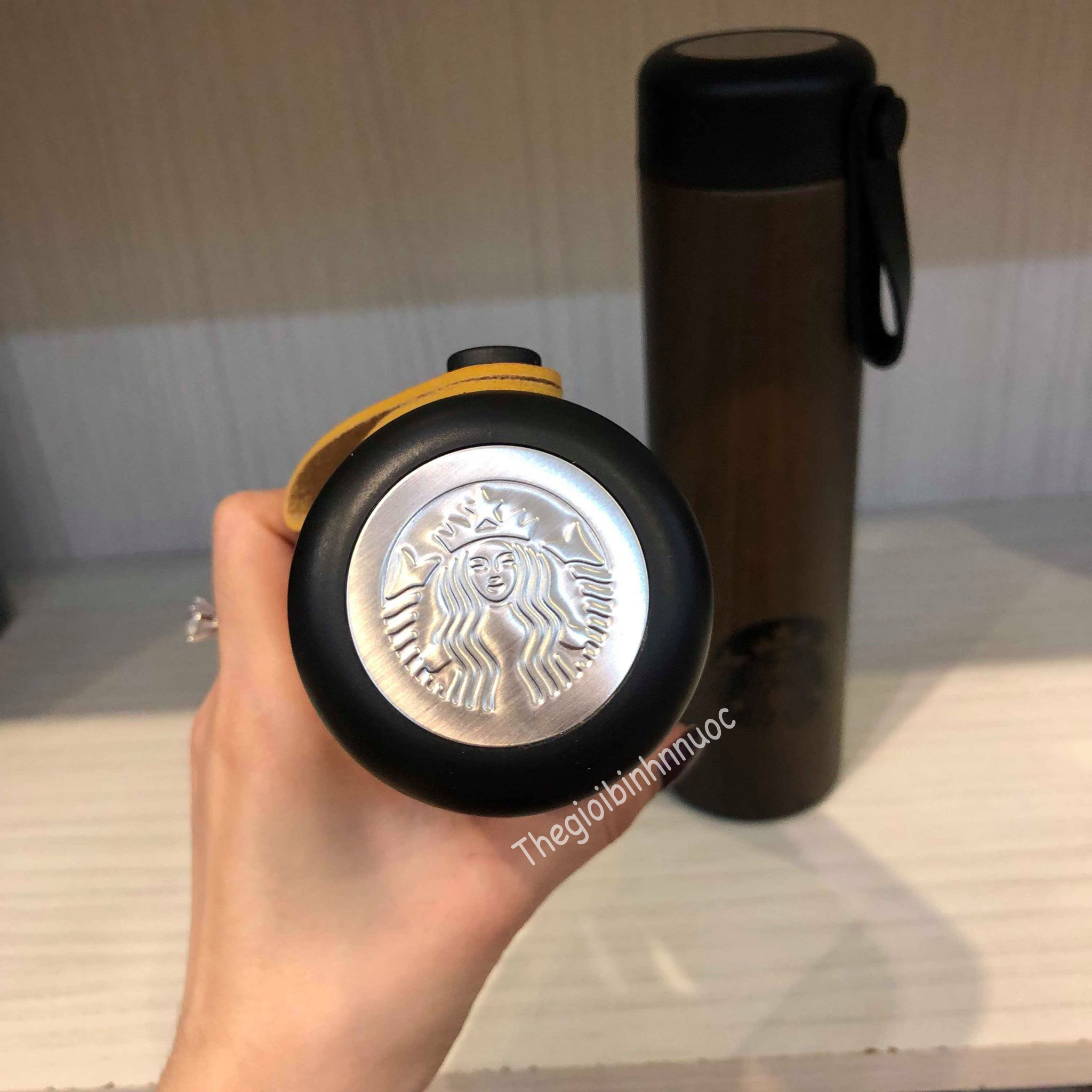 Bình Giữ Nhiệt Starbucks Gỗ, Hoa Và Chim 473ml B356