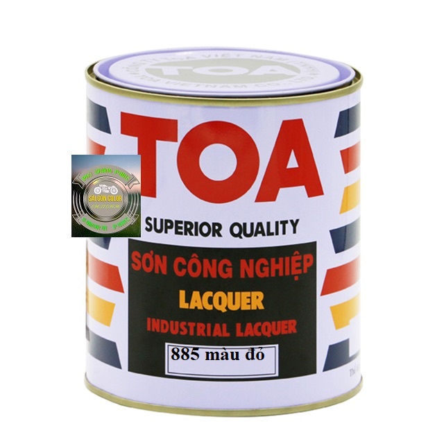 Sơn thơm công nghiệp Toa màu đỏ 885