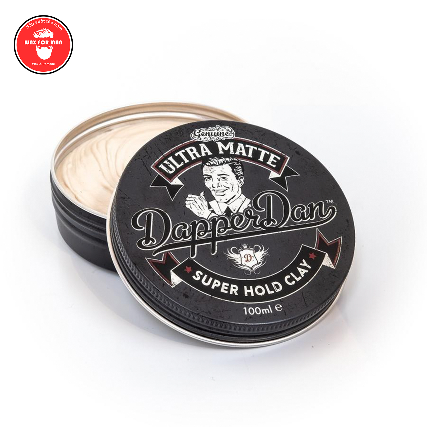 Sáp vuốt tóc Dapper Dan Super Hold Clay Ultra Matte