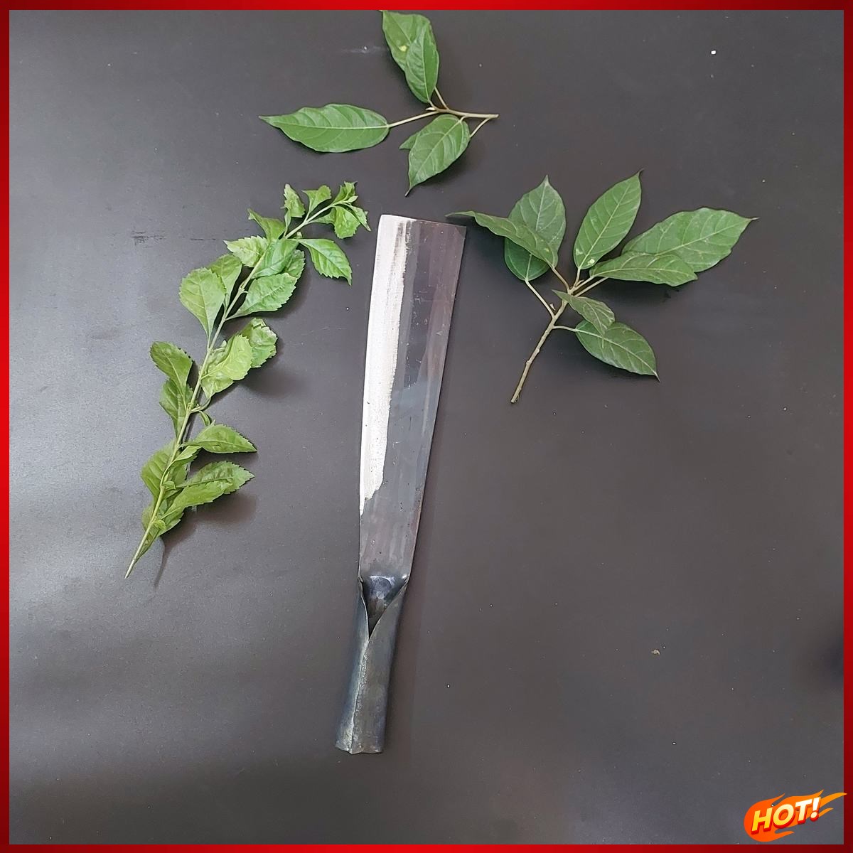 Dao chặt củi chặt cây thép nhíp rèn thủ công