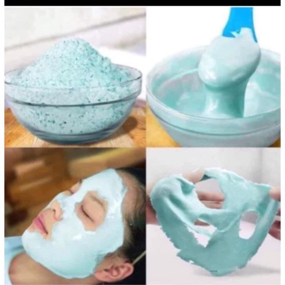 Bột Mặt Nạ Bạc Hà Collagen (Hàng Loại 1), Mặt Nạ Dẻo Bạc Hà Làm Sạch Sâu Se Khít Lỗ Chân Lông, Dịu Da Trắng Da Hiệu Quả