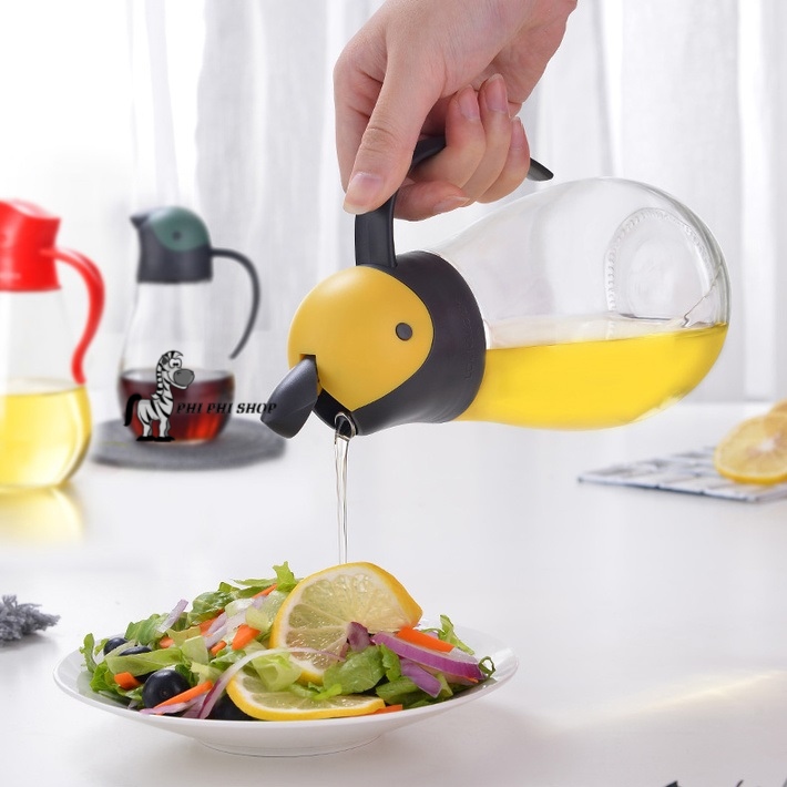 Bình Thủy Tinh Rót Dầu Lock&Lock CKO201 550ml (bình đựng dầu ăn, nước chấm, giấm, xì dầu...)