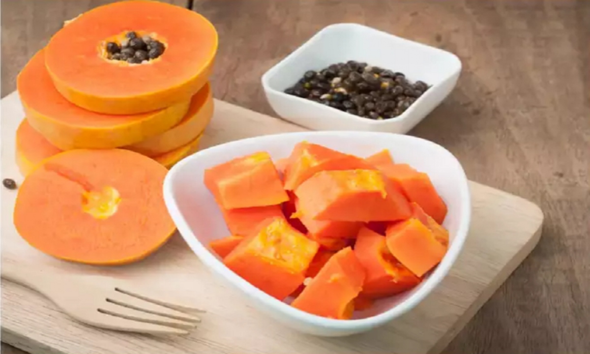 [Chỉ giao nội thành HCM] Đu đủ (1.2Kg - 1.5Kg/Trái) - Cơm dày, màu vàng ươm, ngọt đậm.