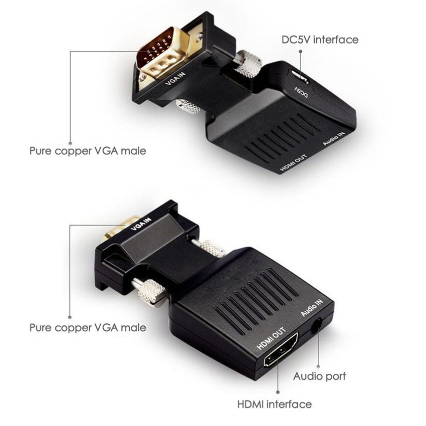 Đầu chuyển tín hiệu VGA + Audio sang HDMI chất lượng cao