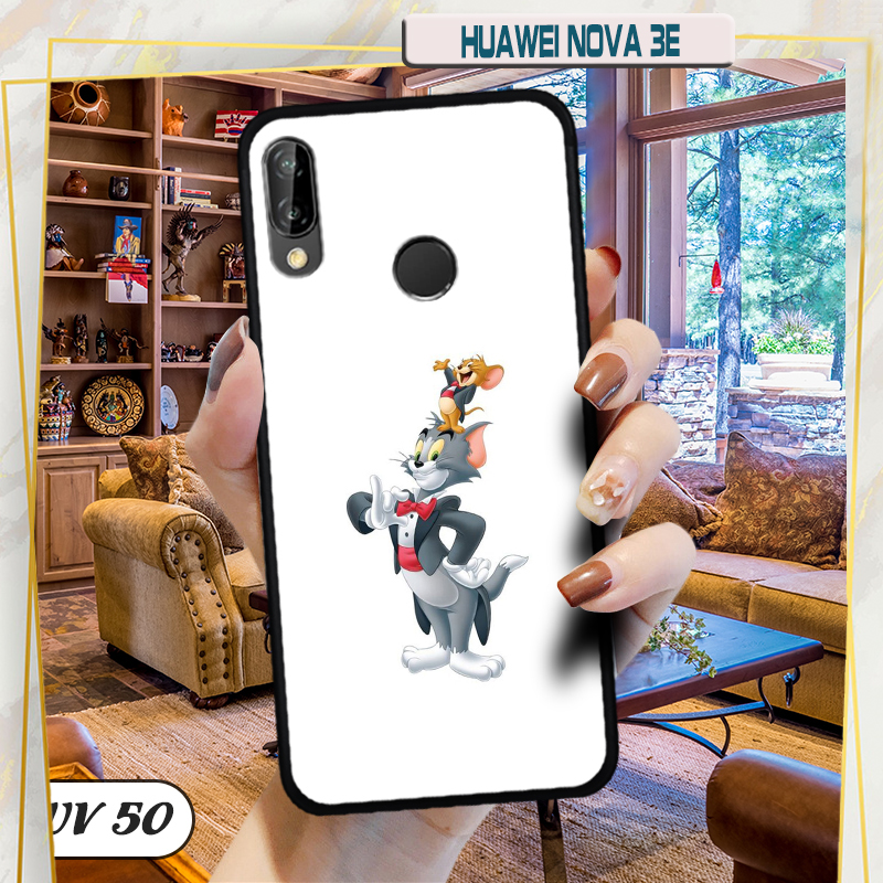 Ốp HUAWEI NOVA 3E - lưng nhám viền dẻo