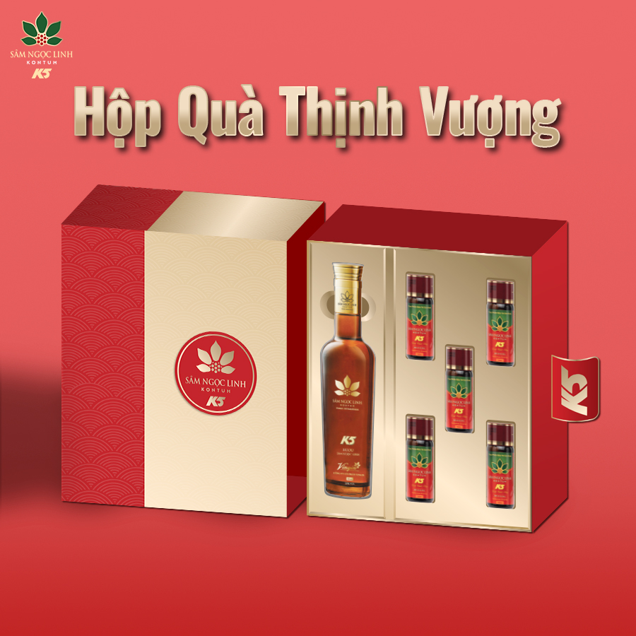 Hộp Quà Thịnh Vượng - Sâm Ngọc Linh Kon Tum K5