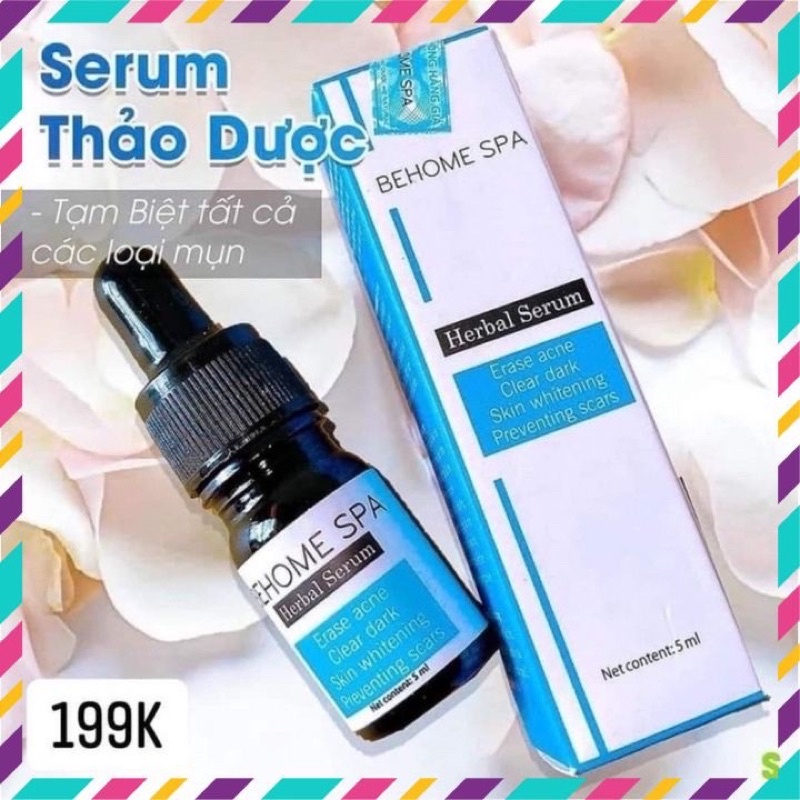 SERUM MỤN THẢO DƯỢC 👉 FREESHIP 👉 SERUM MỤN BEHOME SPA,mụn ẩn, mụn đầu đen