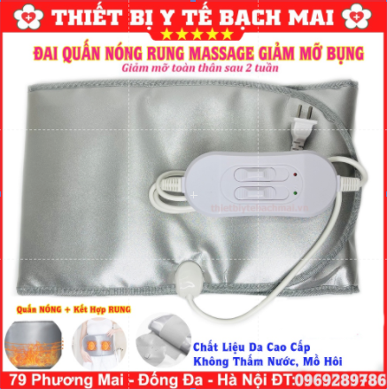 Đai quấn nóng kết hợp rung giảm béo cao cấp 2 trong 1