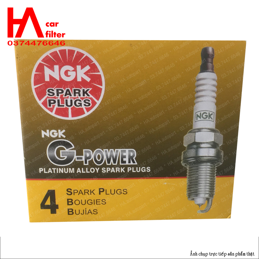 Bugi NGK G-power Platinum 7092 (bugi ô tô), Bugi bạch kim, Bảo hành 3 tháng.