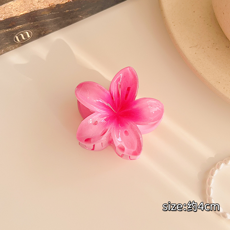 4CM Kẹp Tóc Gấp Tóc Hoa Sứ Mini Nhiều Màu Sắc Thời Trang