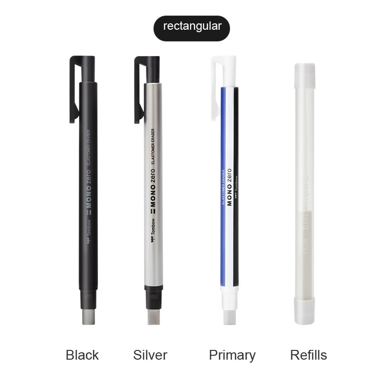 [HCM]BÚT GÔM BẤM / RUỘT GÔM TOMBOW MONO ZERO ĐẦU DẸT (NHIỀU MÀU)