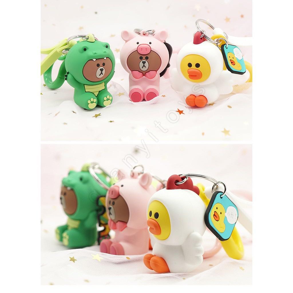 Móc khóa gấu Brown linefriends