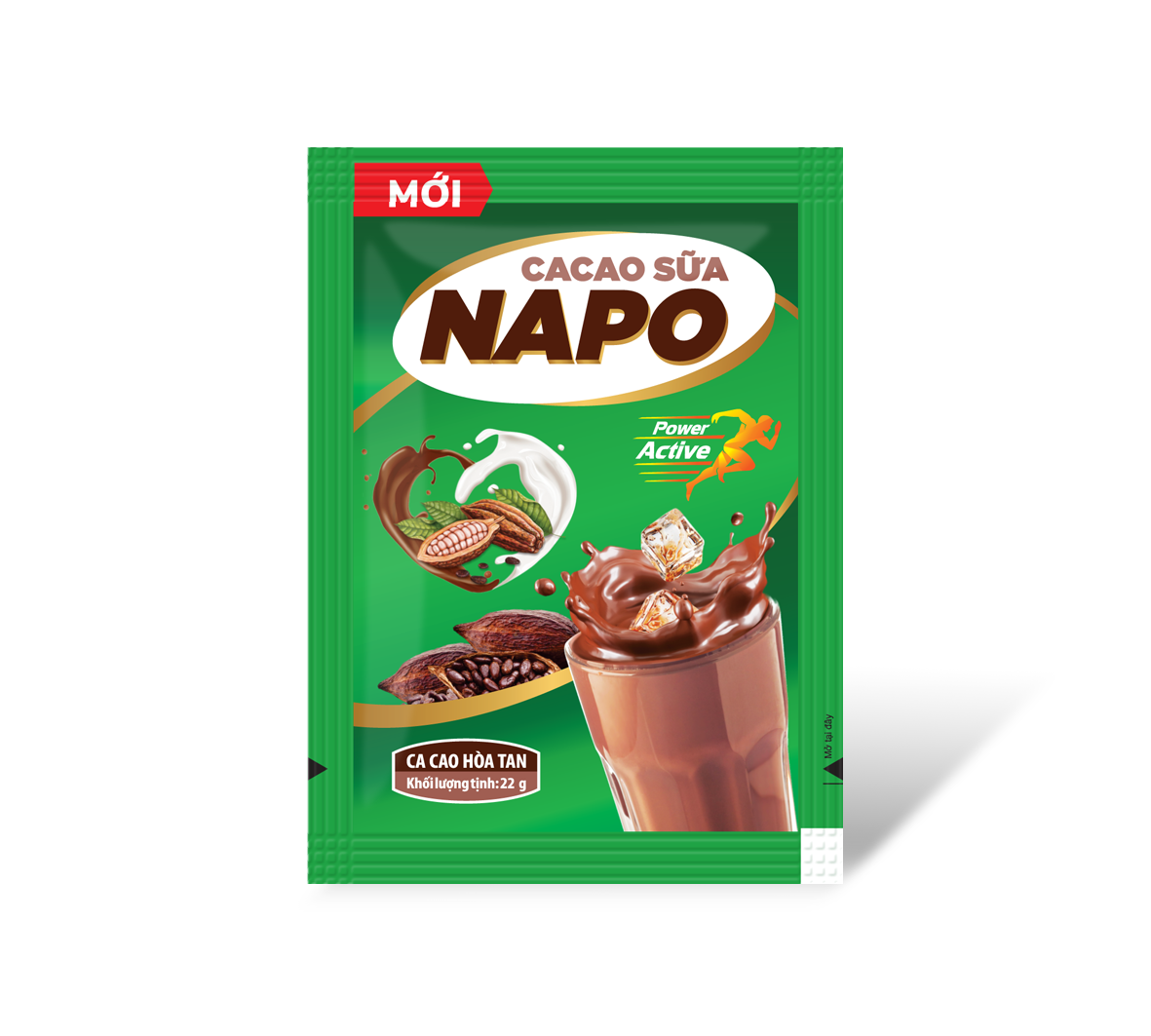 CACAO NAPO Sữa Hòa Tan Napoly Coffee Giúp Bổ Sung Năng Lượng Cho Buổi Sáng, Uống Liền Tiện Lợi - Gói x 22g
