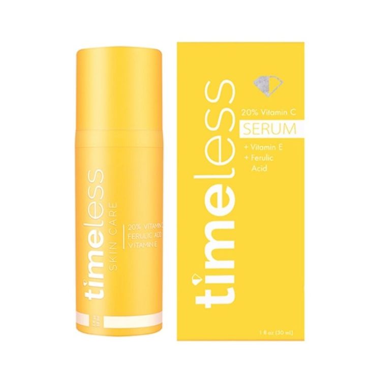 Tinh chất Timeless Vitamin C 20% , Vitamin B5 Serum 30ml Chống oxy hóa cao, làm mờ vết mụn