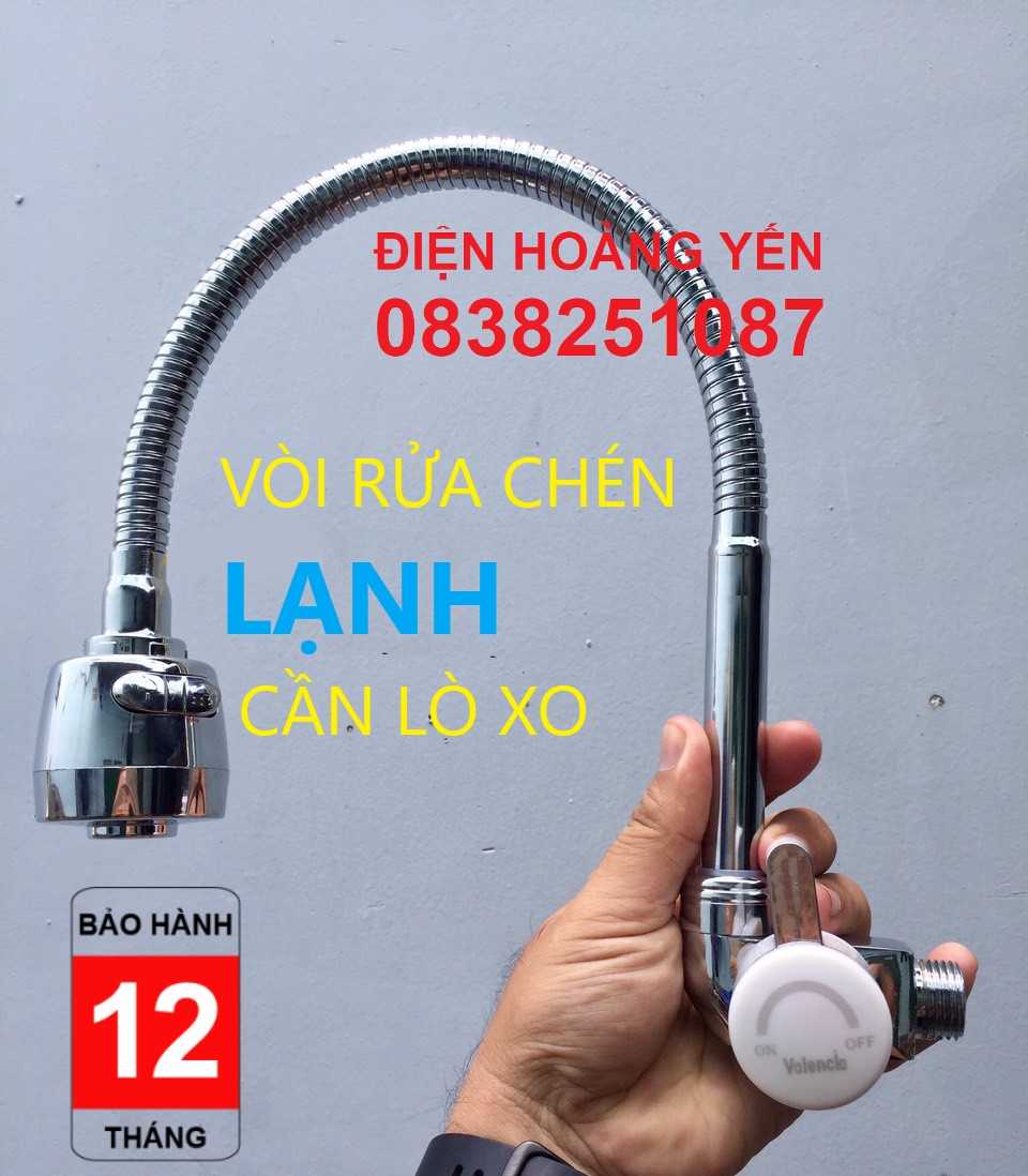 [HCM]Vòi lạnh rửa chén bát Valencia vòi cần bẻ Valencia Korea gắn tường