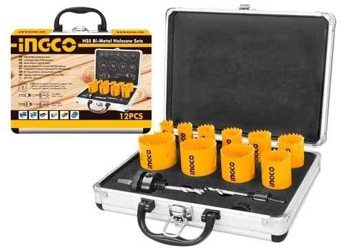 Bộ mũi khoét kim loại 12 chi tiết ingco akh0121