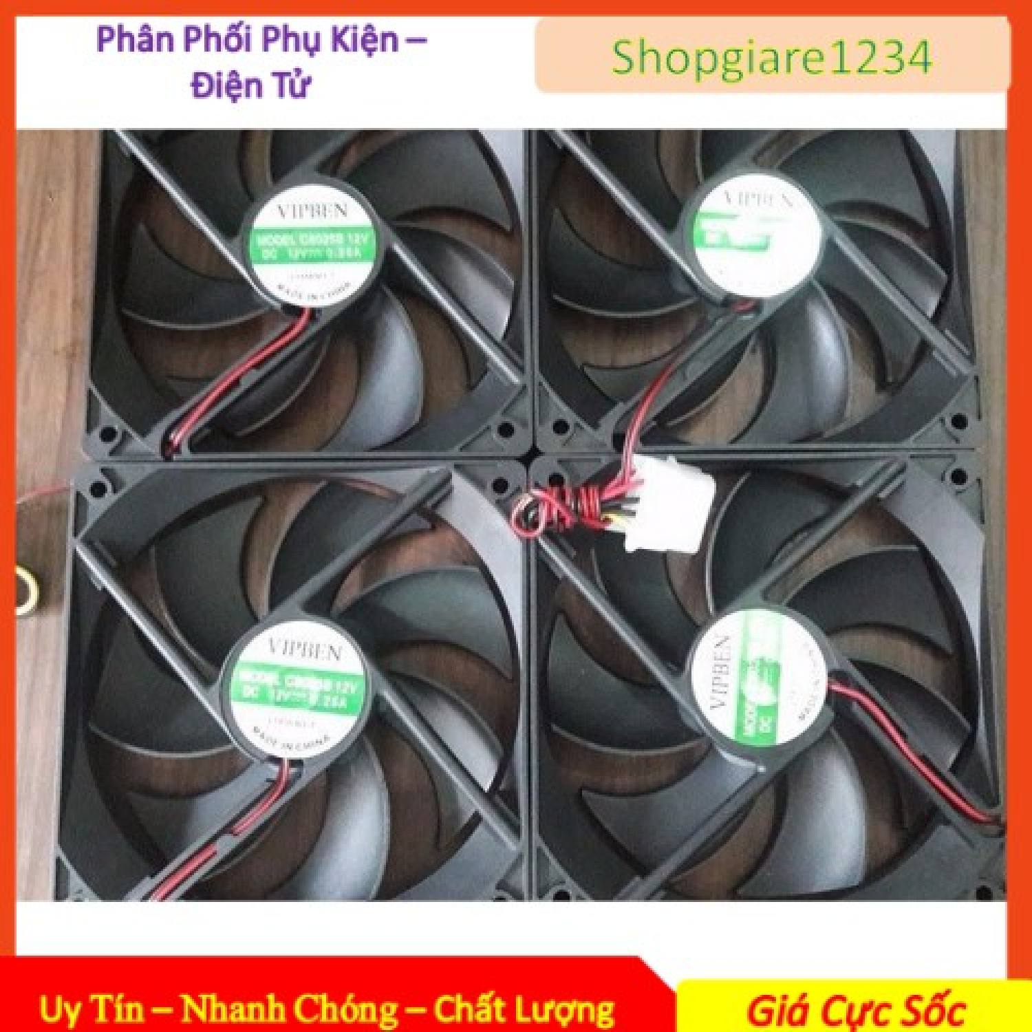 Quạt Fan Case 8CM/ 9CM/ 12CM- Quạt mới 100% - Làm mát PC, thùng CPU. Quạt tản nhiệt fan case cho máy tính