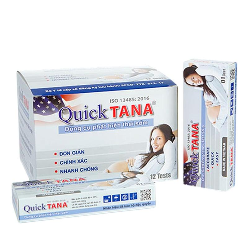 Hộp 12 que thử thai Quicktana 5mm nhập khẩu