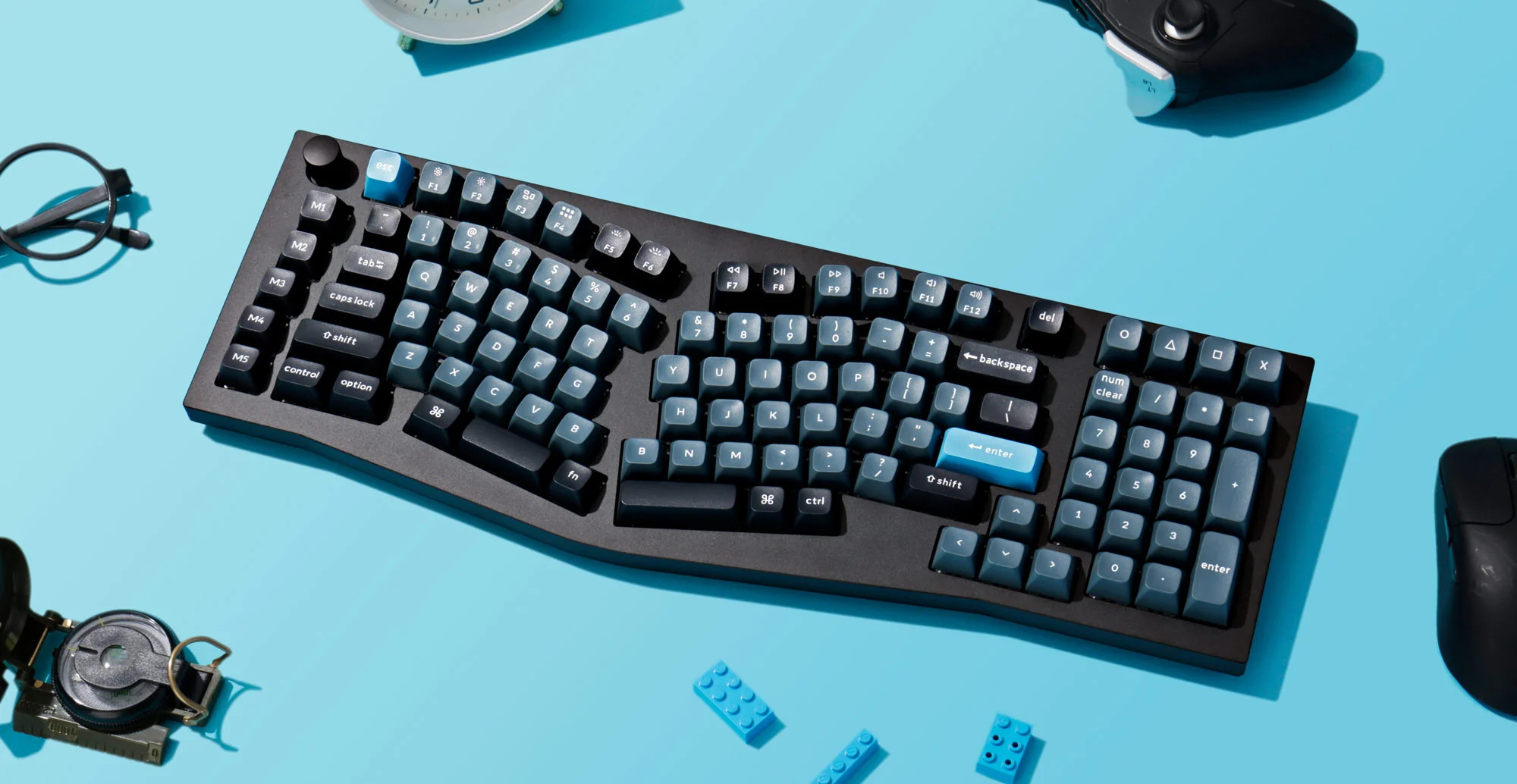Bàn phím cơ custom keychron Q13 PRO Knob (ALICE LAYOUT) (Bluetooth / Gasket Mount / RGB / Hotswap )