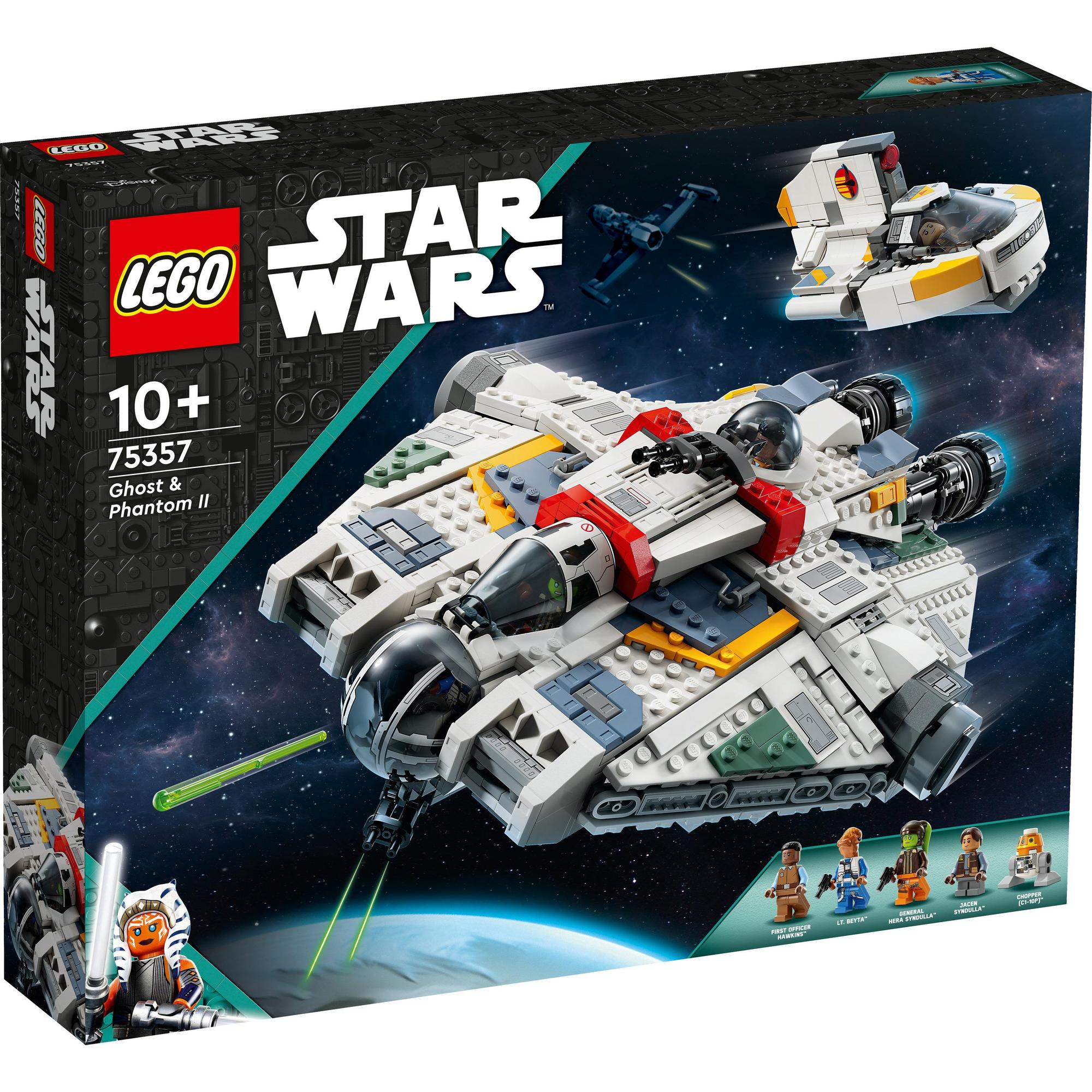 [ĐỘC QUYỀN LAZADA] LEGO STAR WARS 75357 Đồ chơi lắp ráp Tàu Vũ Trụ Ghost & Phantom II (1394 chi tiết)