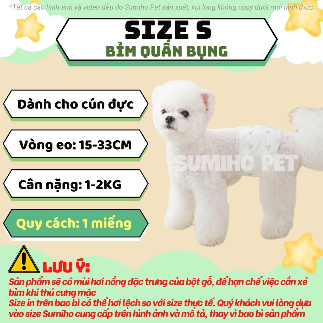 1 miếng bỉm tã cho chó mèo Sumiho Space (bỉm quần và bỉm quấn bụng)