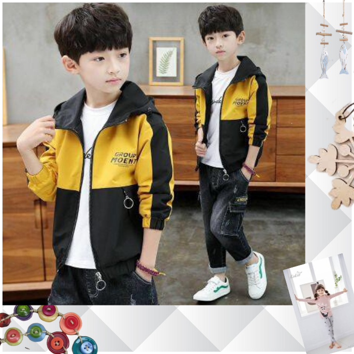 Áo khoác cho bé từ 5 đến 14 tuổi video M875 - Form dáng suông unisex, chất liệu dù mềm, nhẹ, chống mưa và cản gió