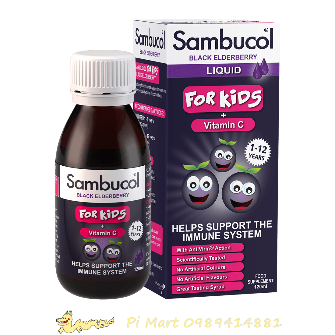 Siro tăng sức đề kháng Sambucol 120ml