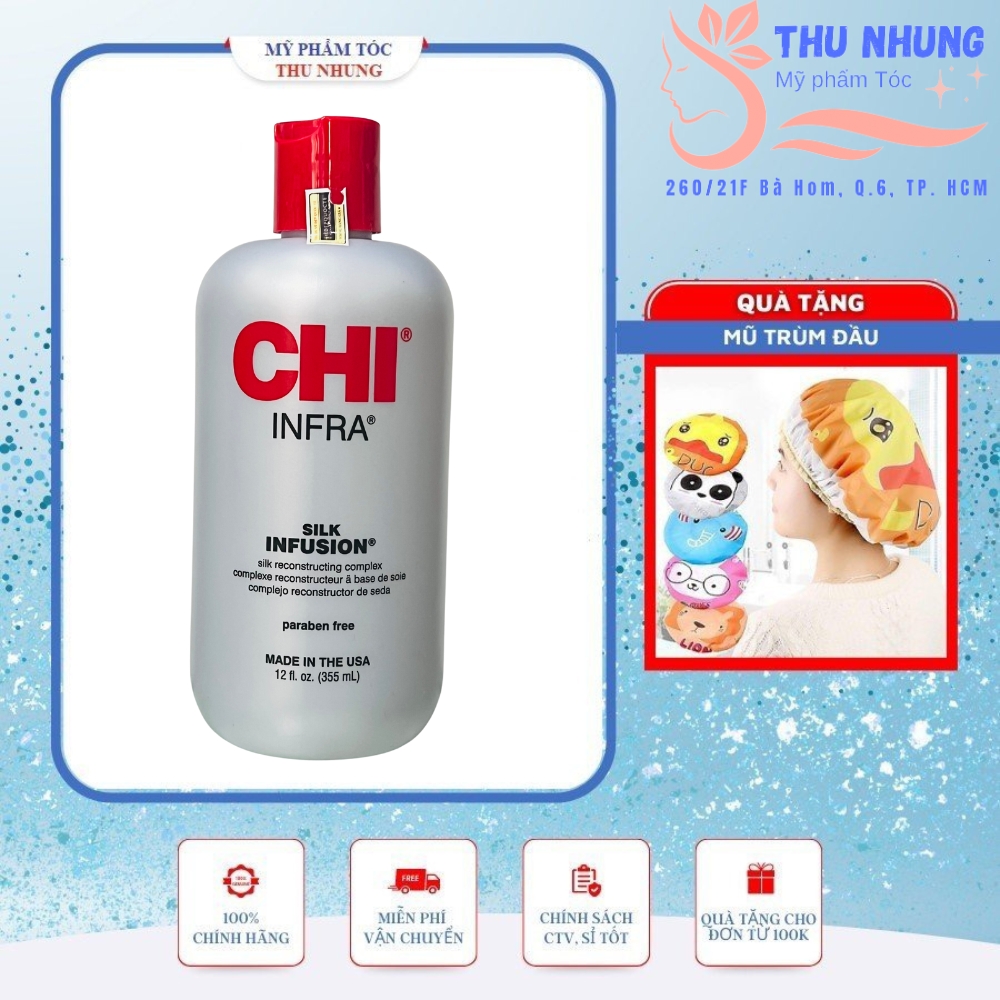 Tinh dầu dưỡng tóc chi silk infusion silk phục hồi tóc khô xơ hư tổn