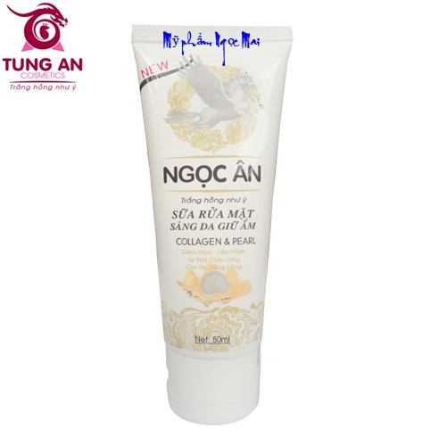 Sữa rửa mặt sáng da Giữ ẩm NGỌC ÂN collagen & pearl 50ml