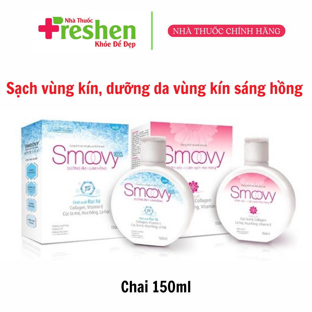 [HCM]Dung dịch vệ sinh phụ nữ thế hệ mới Smoovy - Nuôi dưỡng và trẻ hoá da vùng kín