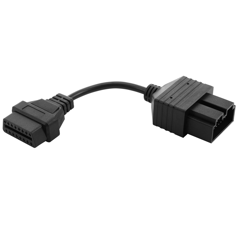 Obd 2 cable for kia 20 pin to 16 pin obd2 obd diagnostic tool scanner code reader adapter car connector cable for kia 20pin